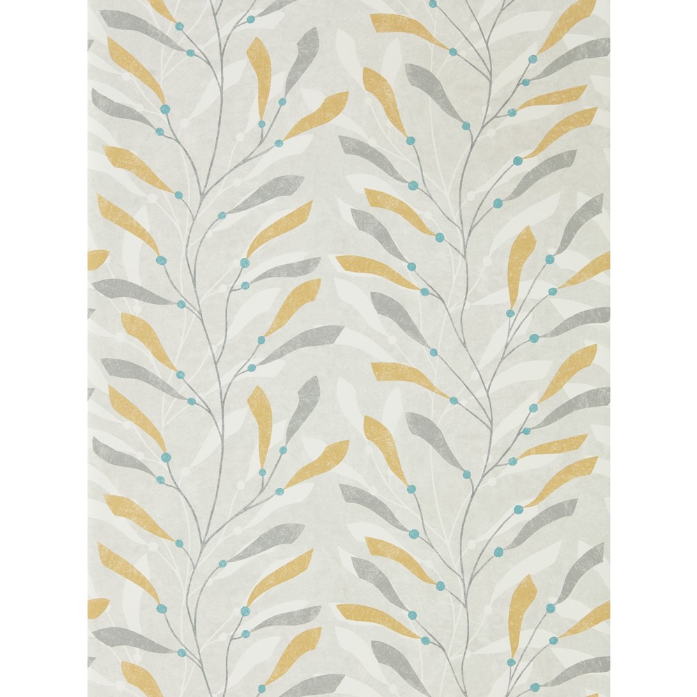 Sea Kelp Wallpaper 216568 by Sanderson in Ochre Slate